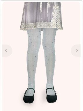 NWOT Anna Sui Baby Blue Rhinestone Tights